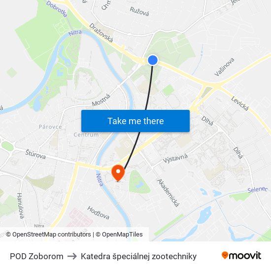 POD Zoborom to Katedra špeciálnej zootechniky map