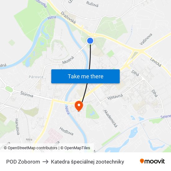 POD Zoborom to Katedra špeciálnej zootechniky map