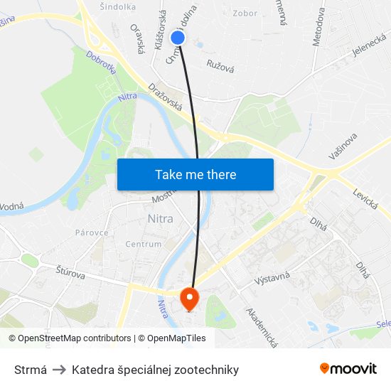 Strmá to Katedra špeciálnej zootechniky map