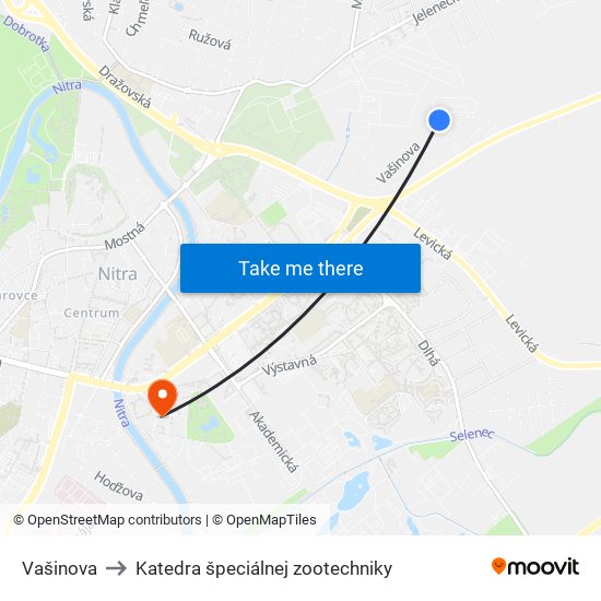 Vašinova to Katedra špeciálnej zootechniky map