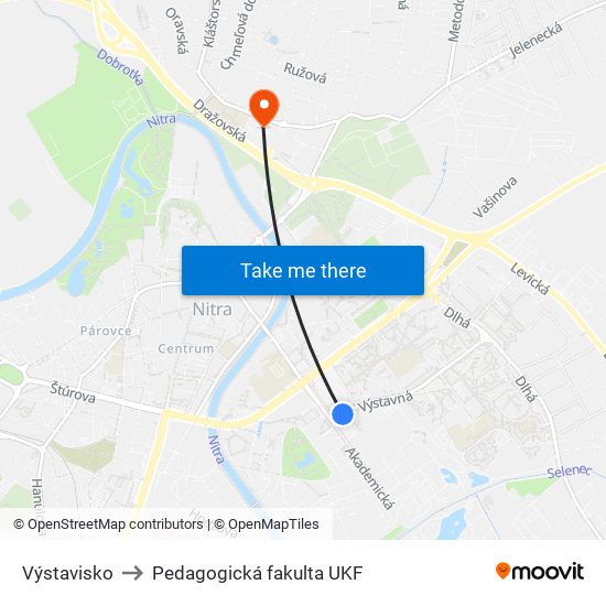 Výstavisko to Pedagogická fakulta UKF map