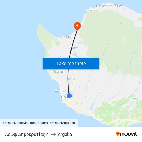 Λεωφ Δημοκρατίας 4 to Argaka map