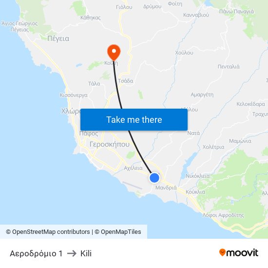 Αεροδρόμιο 1 to Kili map