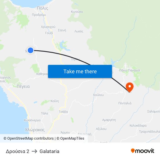 Δρούσια 2 to Galataria map