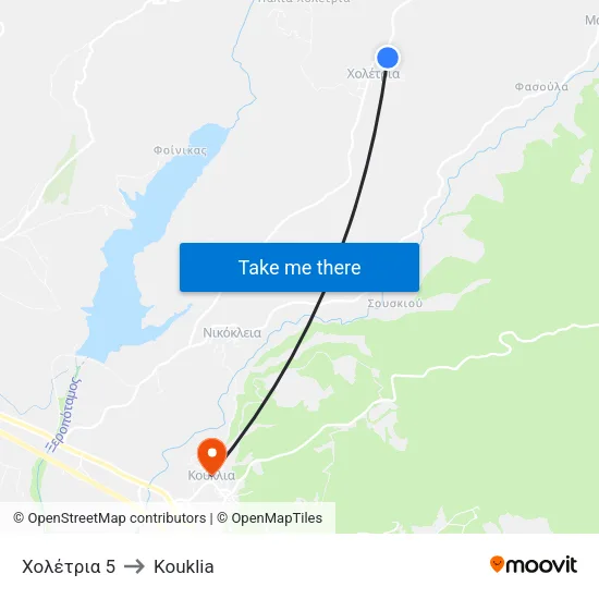 Χολέτρια 5 to Kouklia map