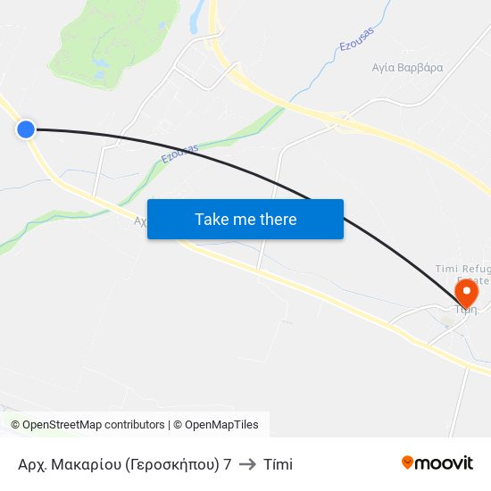 Αρχ. Μακαρίου (Γεροσκήπου) 7 to Tími map