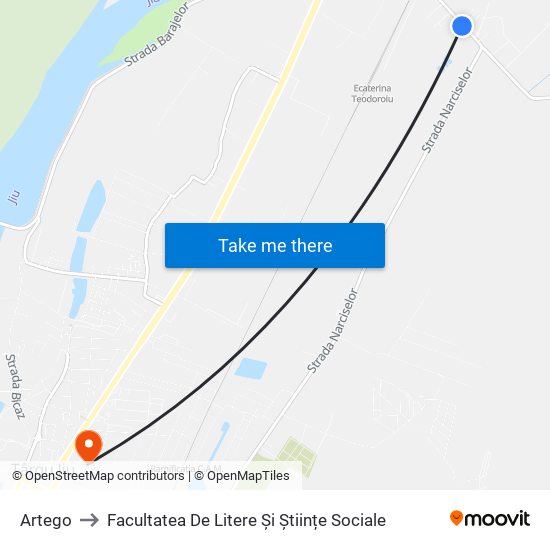 Artego to Facultatea De Litere Și Științe Sociale map