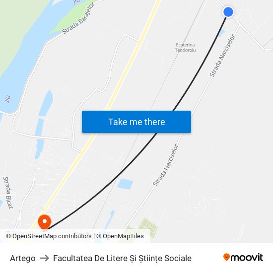 Artego to Facultatea De Litere Și Științe Sociale map