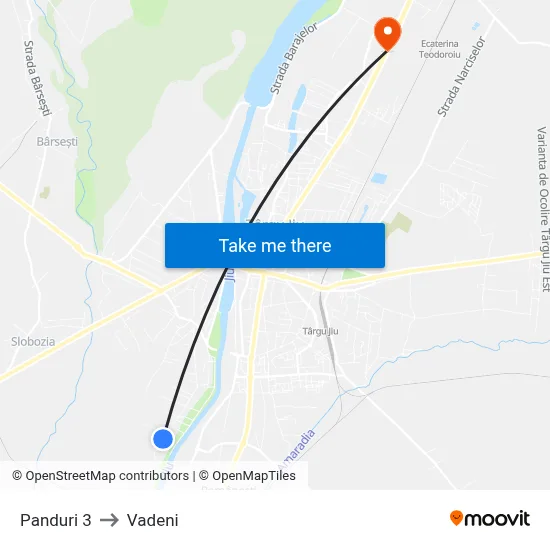 Panduri 3 to Vadeni map