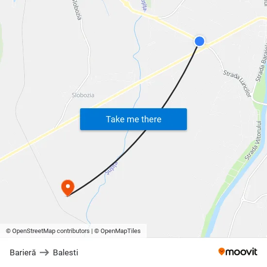 Barieră to Balesti map