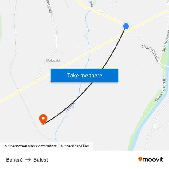 Barieră to Balesti map
