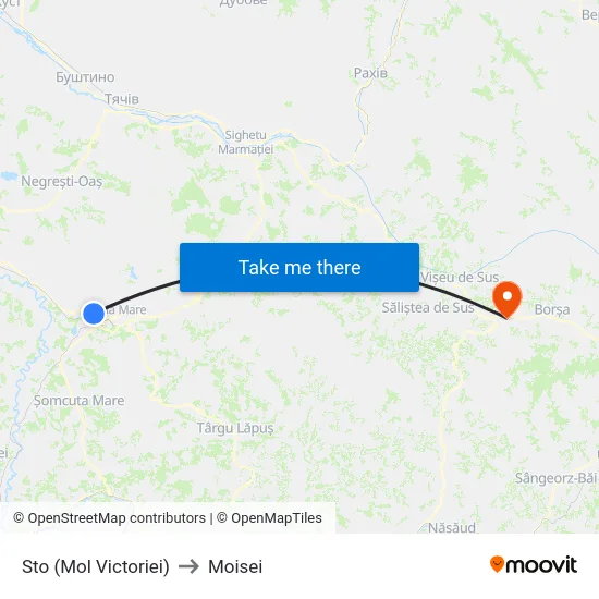 Sto (Mol Victoriei) to Moisei map