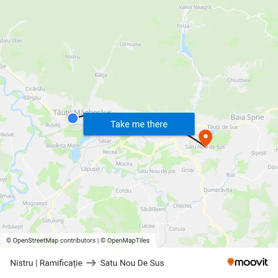 Nistru | Ramificație to Satu Nou De Sus map