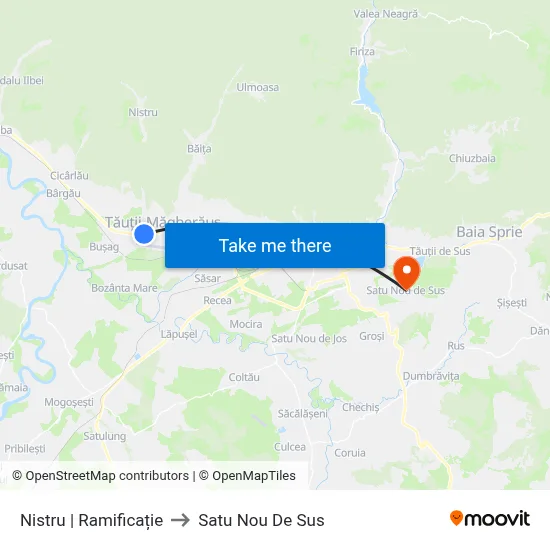 Nistru | Ramificație to Satu Nou De Sus map
