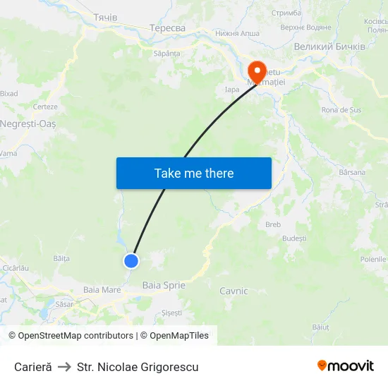 Carieră to Str. Nicolae Grigorescu map