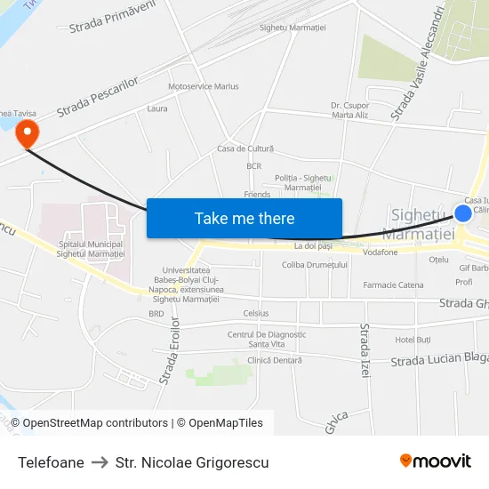 Telefoane to Str. Nicolae Grigorescu map