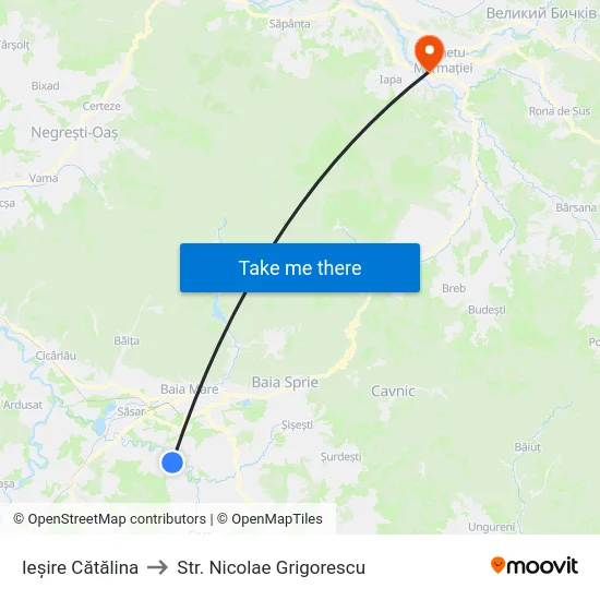 Ieșire Cătălina to Str. Nicolae Grigorescu map