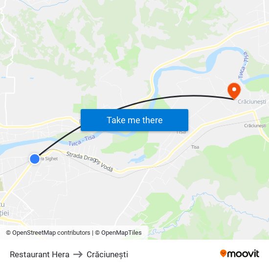 Restaurant Hera to Crăciunești map