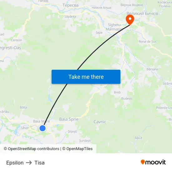 Epsilon to Tisa map