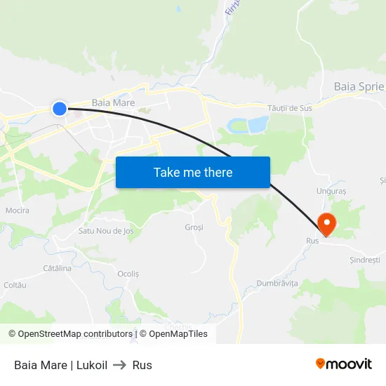 Baia Mare | Lukoil to Rus map