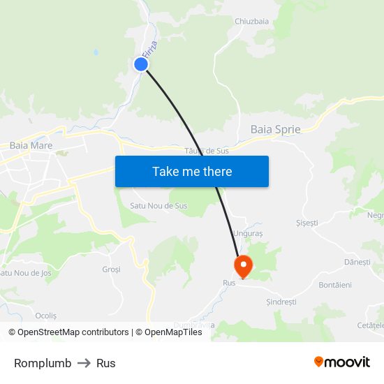 Romplumb to Rus map