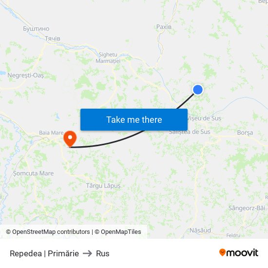 Repedea | Primărie to Rus map