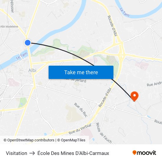 Visitation to École Des Mines D'Albi-Carmaux map