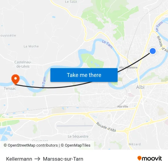 Kellermann to Marssac-sur-Tarn map