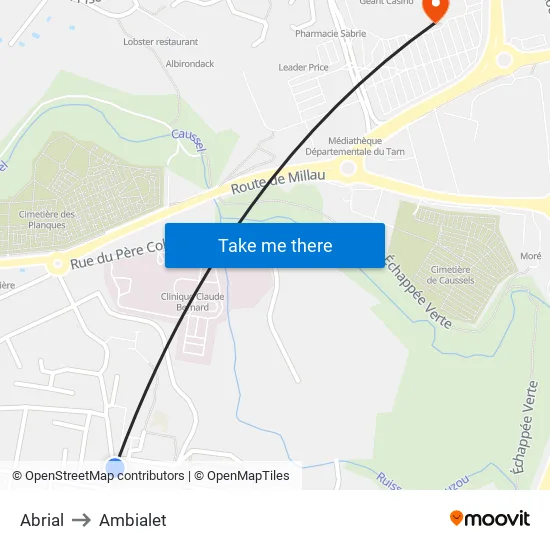 Abrial to Ambialet map