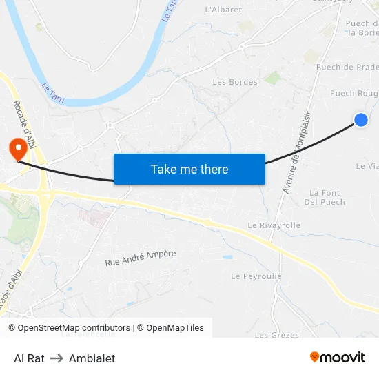 Al Rat to Ambialet map