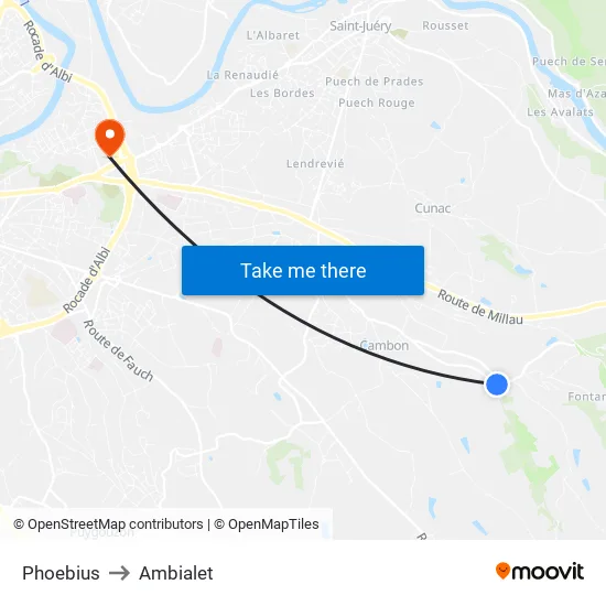 Phoebius to Ambialet map