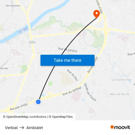Verbial to Ambialet map