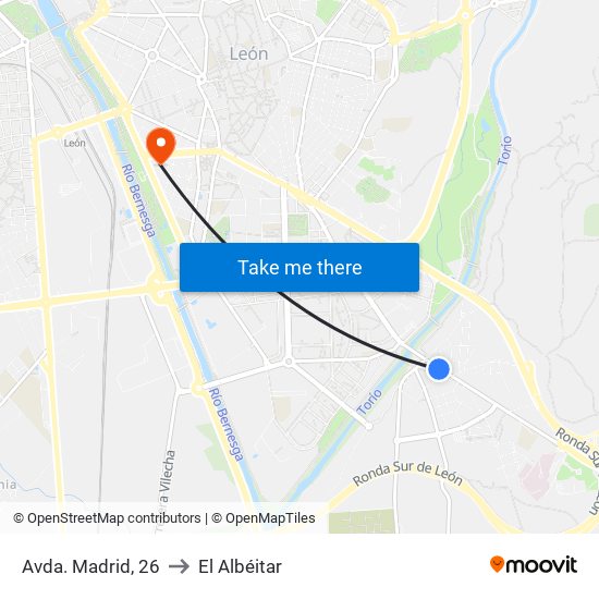 Avda. Madrid, 26 to El Albéitar map