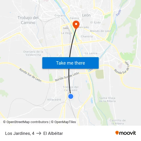 Los Jardines, 4 to El Albéitar map