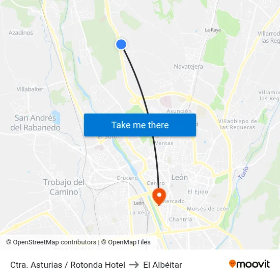 Ctra. Asturias / Rotonda Hotel to El Albéitar map