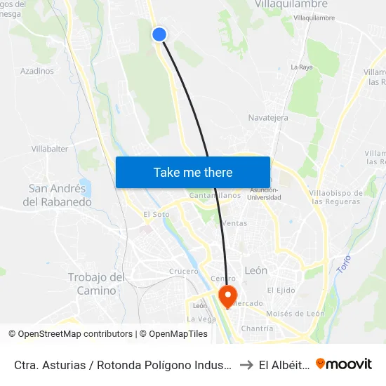 Ctra. Asturias / Rotonda Polígono Industrial to El Albéitar map
