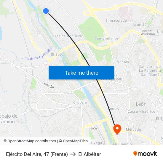 Ejército Del Aire, 47 (Frente) to El Albéitar map