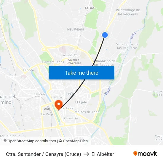 Ctra. Santander / Censyra (Cruce) to El Albéitar map