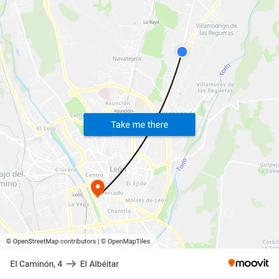 El Caminón, 4 to El Albéitar map