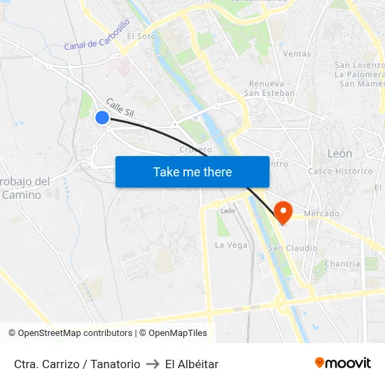 Ctra. Carrizo / Tanatorio to El Albéitar map