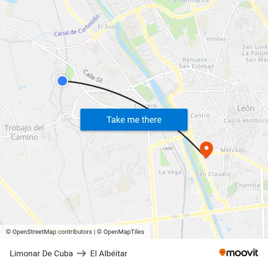Limonar De Cuba to El Albéitar map
