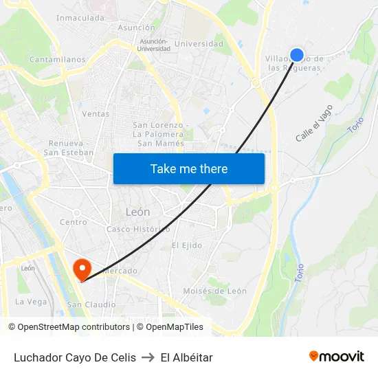 Luchador Cayo De Celis to El Albéitar map