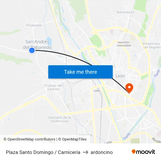 Plaza Santo Domingo / Carnicería to ardoncino map