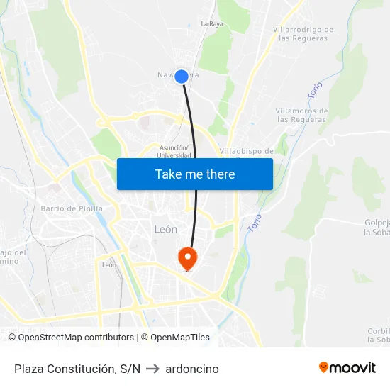 Plaza Constitución, S/N to ardoncino map