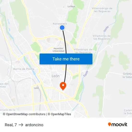 Real, 7 to ardoncino map