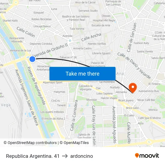 Republica Argentina. 41 to ardoncino map
