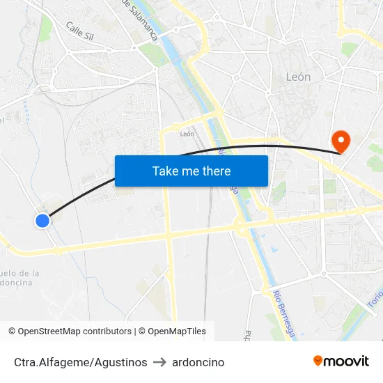 Ctra.Alfageme/Agustinos to ardoncino map