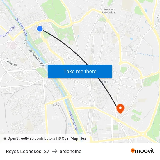 Reyes Leoneses. 27 to ardoncino map