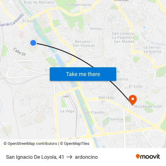 San Ignacio De Loyola, 41 to ardoncino map