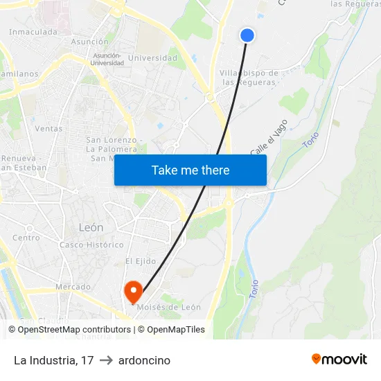 La Industria, 17 to ardoncino map